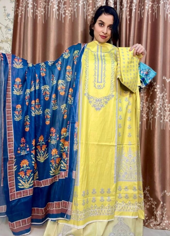 Ferdous Lawn Digital Printed Dress – Royal Purple Color | Premium Cotton 3pcs Set Ferdous Lawn Digital Printed Dress – Royal Purple Color | Premium Cotton 3pcs Set