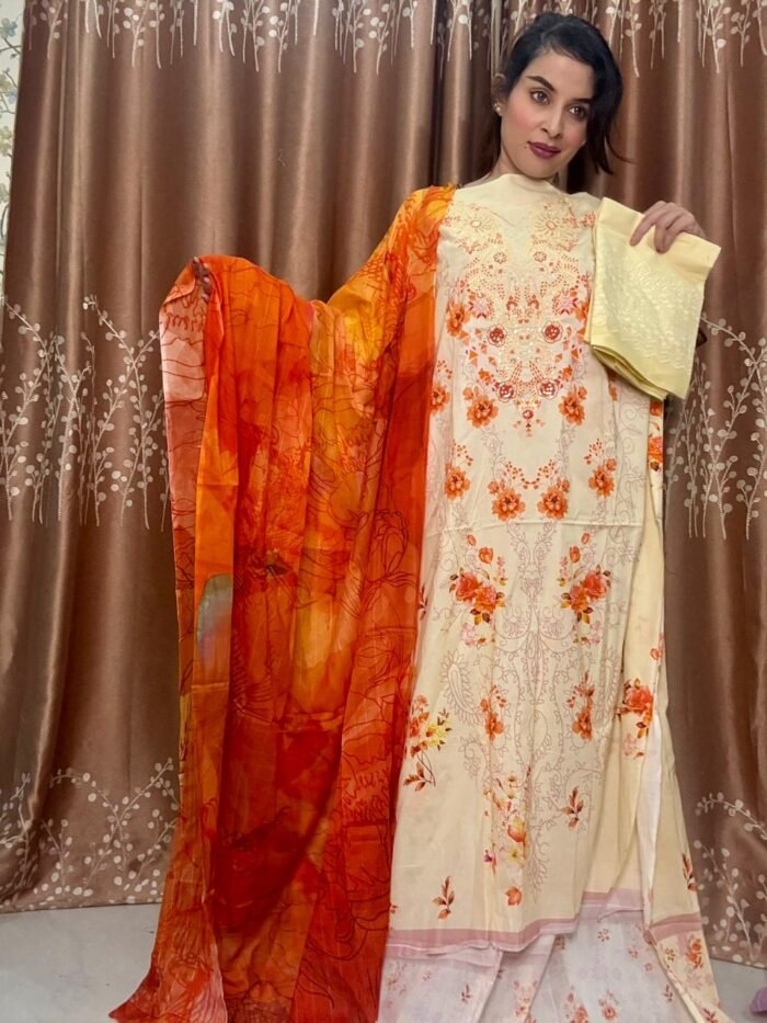 New Gullrang Digital Print Cotton Dress New Gullrang Digital Print Cotton Dress