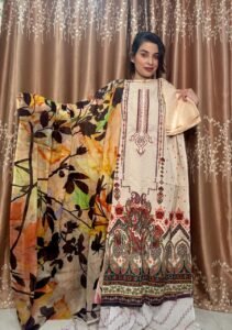 New Gullrang Digital Print Cotton Dress