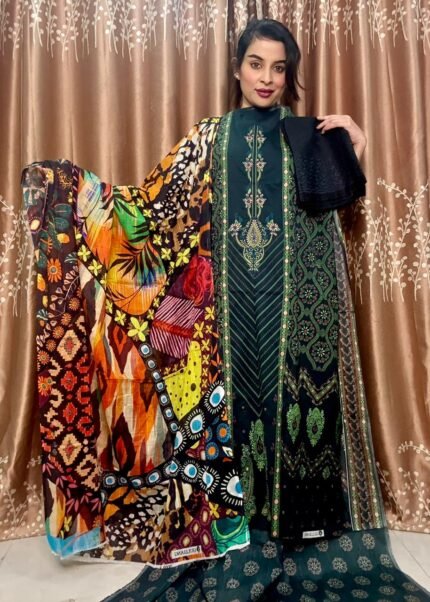 New Gullrang Digital Print Cotton Dress